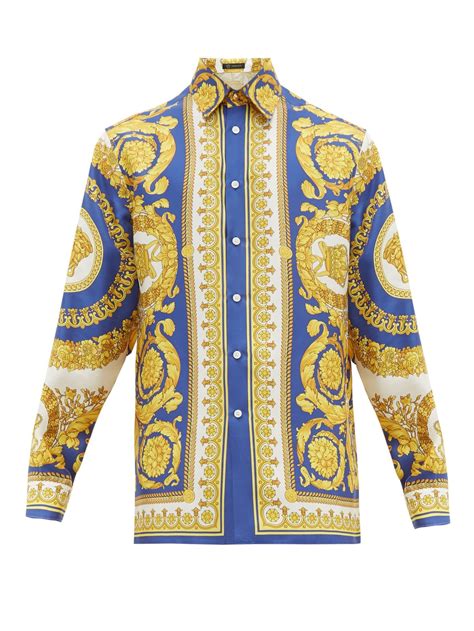 replica versace silk shirt|versace silk shirts for cheap.